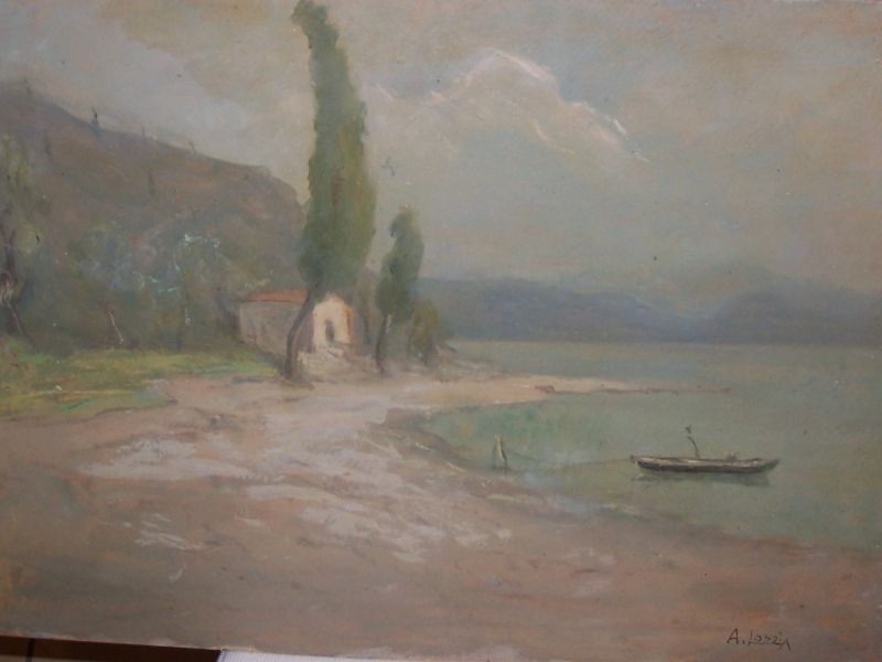 Casetta sul Lago di Garda e barchetta
